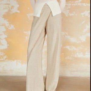 Capri Asymmetrical Layer Wide Leg Pants